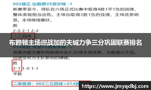 布赖顿主场迎战加的夫城力争三分巩固联赛排名